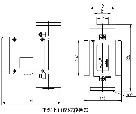 液體轉子流量計外形尺寸圖