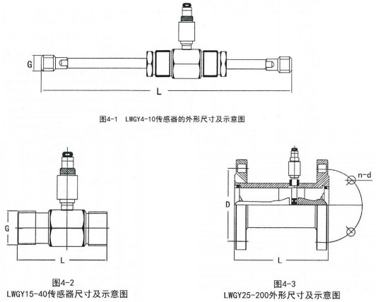 甲醇流量計外形尺寸圖